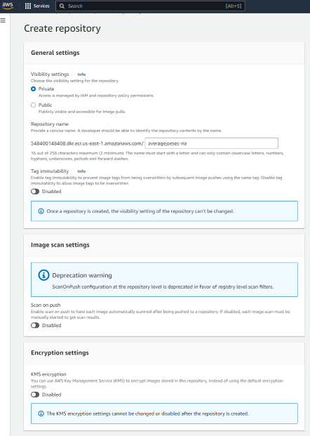 Create repository